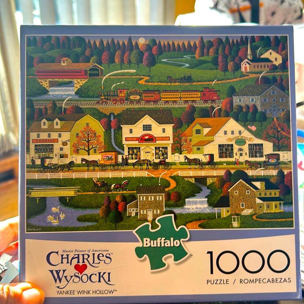 NWT 1000 pc puzzle.Charles Wysocki Yankee Wink Hollow